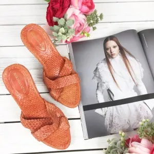 BCBGMaxAzria Nicasia Woven Leather Sandals 7.5