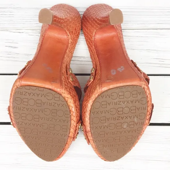 BCBGMaxAzria Nicasia Woven Leather Sandals 7.5