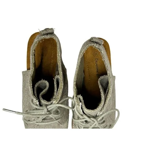 Bearpaw aracelli wedge sandals in bark size 11