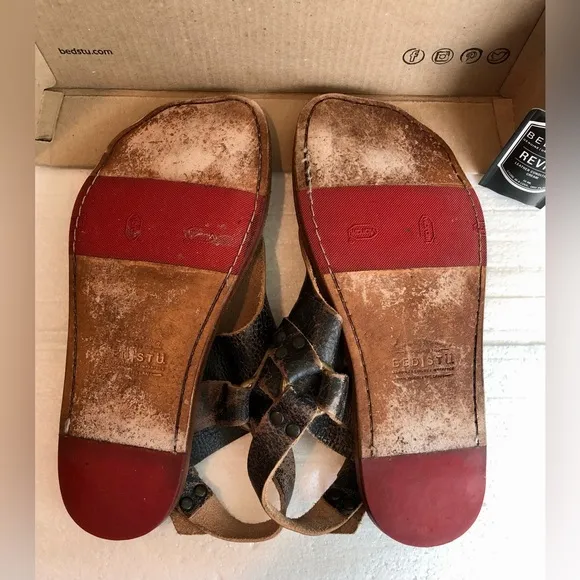 Bed Stu Women’s 9 BlackLeather Callista Harness Sandals* Original Price $215.00