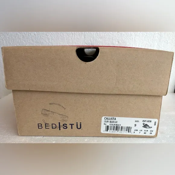 Bed Stu Women’s 9 BlackLeather Callista Harness Sandals* Original Price $215.00