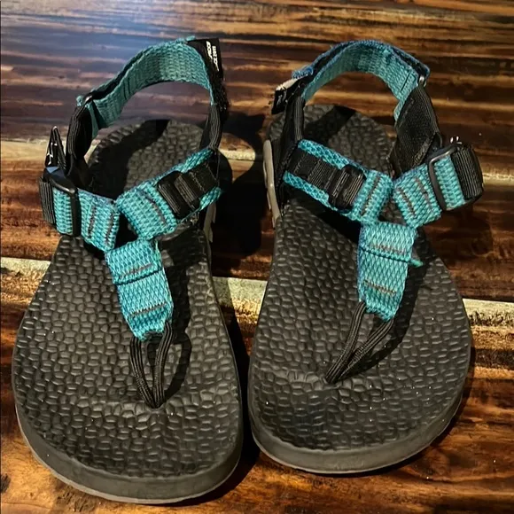 Bedrock Evo Pro Sandals Teal and Black Sport Sandals with Adjustable Straps