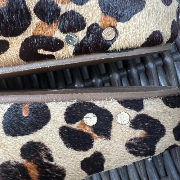 Beek Robin Genuine Calf Hair Slide Sandal in Leopard