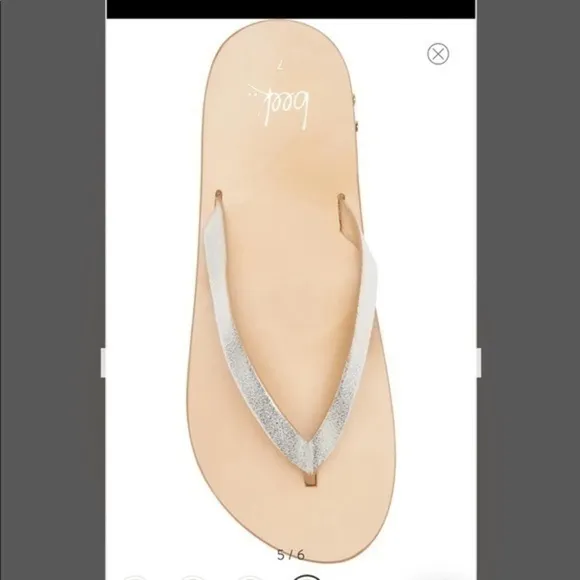 Beek Seabird Flip Flop size 12 gold think sandals