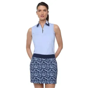 Belyn Key City Golf Skort in Marble Blue Size L