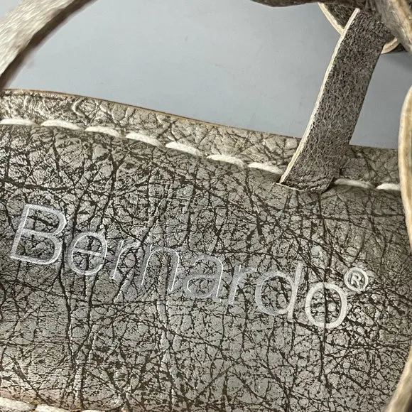 Bernardo Women's Coins Gladiator Sandals Silver Caged Angel Core Comfy, 7M