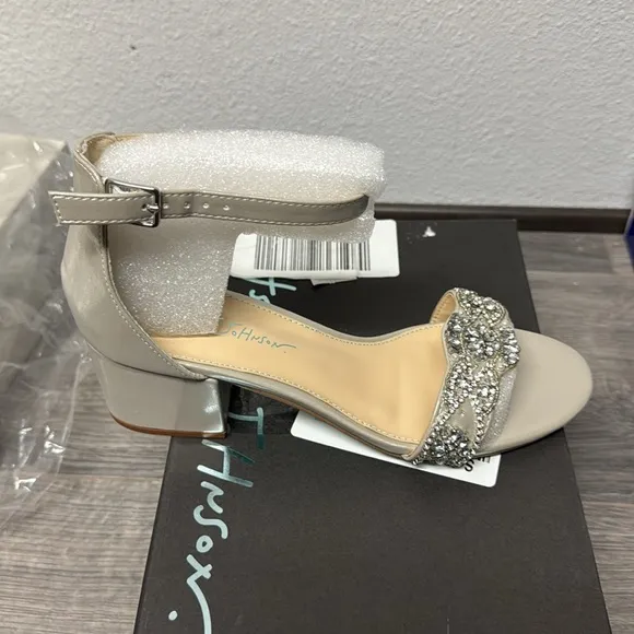 Betsey Johnson SB-Mel Silver Rhinestone High Heel Sandals