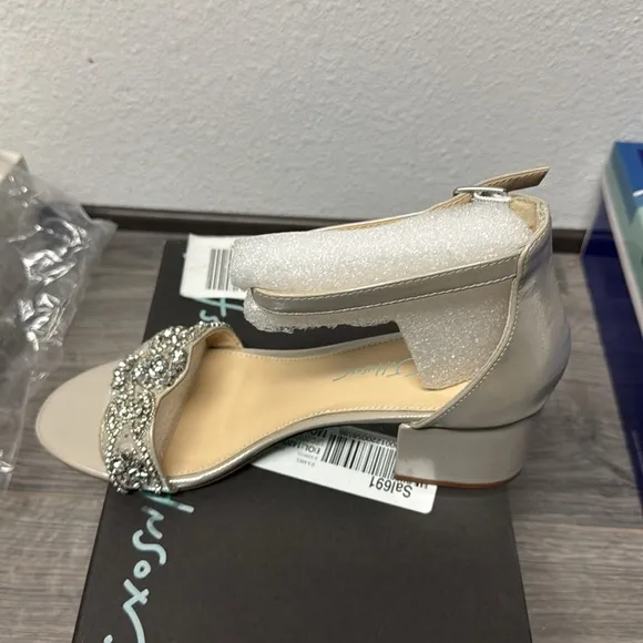 Betsey Johnson SB-Mel Silver Rhinestone High Heel Sandals
