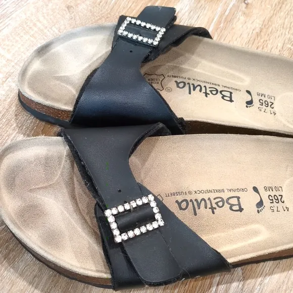 Betula By Birkenstock Women's Black Sandals size L10  M 8