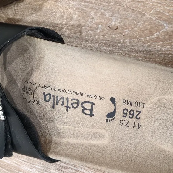 Betula By Birkenstock Women's Black Sandals size L10  M 8