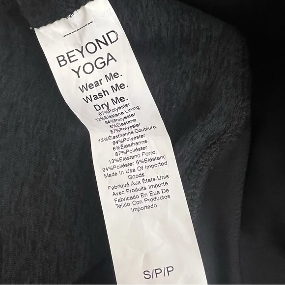 Beyond Yoga black Spacedye Refocus Dress Size Small Darkest Night spacedye black