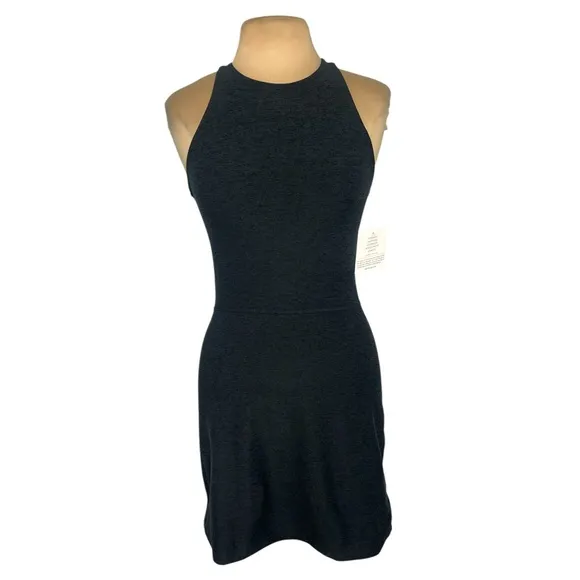 Beyond Yoga black Spacedye Refocus Dress Size Small Darkest Night spacedye black