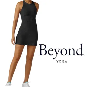 Beyond Yoga black Spacedye Refocus Dress Size Small Darkest Night spacedye black