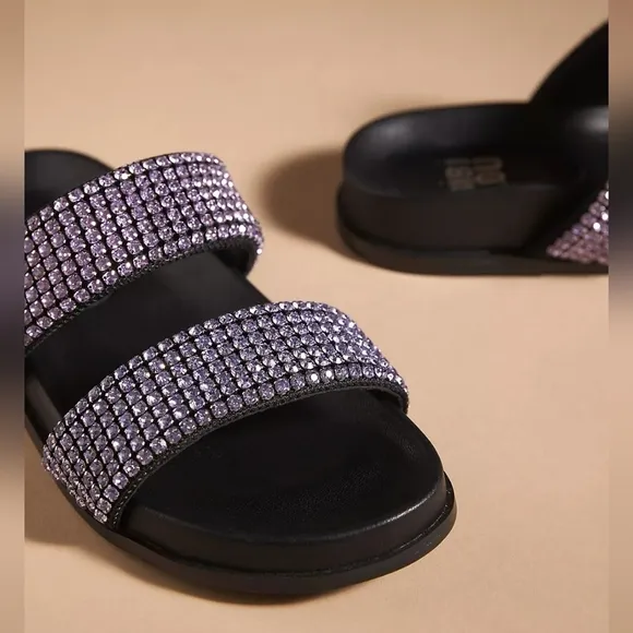 Bibi Lou Embellished Rhinestone Sandals
