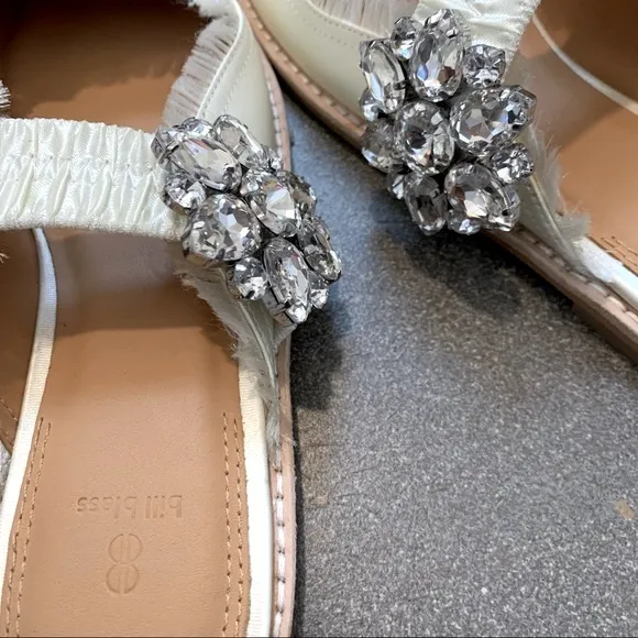 Bill Blass Addy Rhinestone Embellished Mule, Size 6, NEW