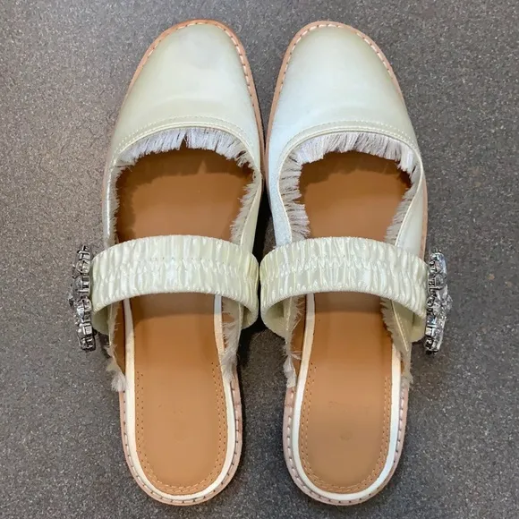 Bill Blass Addy Rhinestone Embellished Mule, Size 6, NEW
