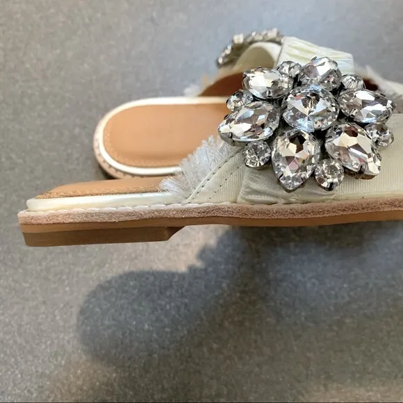 Bill Blass Addy Rhinestone Embellished Mule, Size 6, NEW