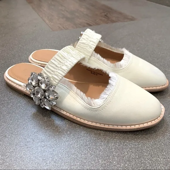 Bill Blass Addy Rhinestone Embellished Mule, Size 6, NEW