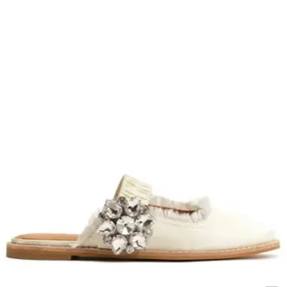 Bill Blass Addy Rhinestone Embellished Mule, Size 6, NEW
