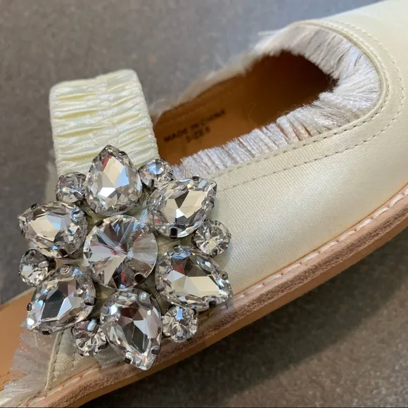 Bill Blass Addy Rhinestone Embellished Mule, Size 6, NEW
