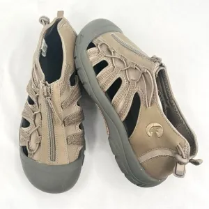 Billy River Sport Taupe Tan Adjustable Bungee Zipper Slip On Outdoor Sandals 10W