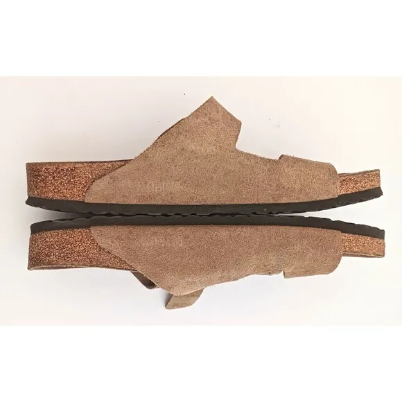 Birkenstock Arizona 2 Strap Lt Brown Suede Made in Germany EU 46 US 13-13.5