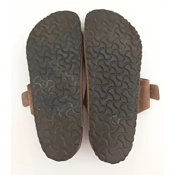 Birkenstock Arizona 2 Strap Lt Brown Suede Made in Germany EU 46 US 13-13.5