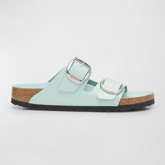 BIRKENSTOCK Arizona Big Buckle High Shine Surf Green Sandals