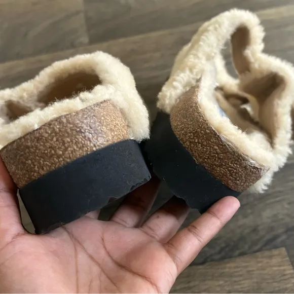 Birkenstock Arizona Big Buckle Shearling Size 40