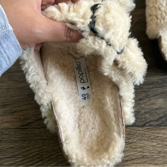 Birkenstock Arizona Big Buckle Shearling Size 40
