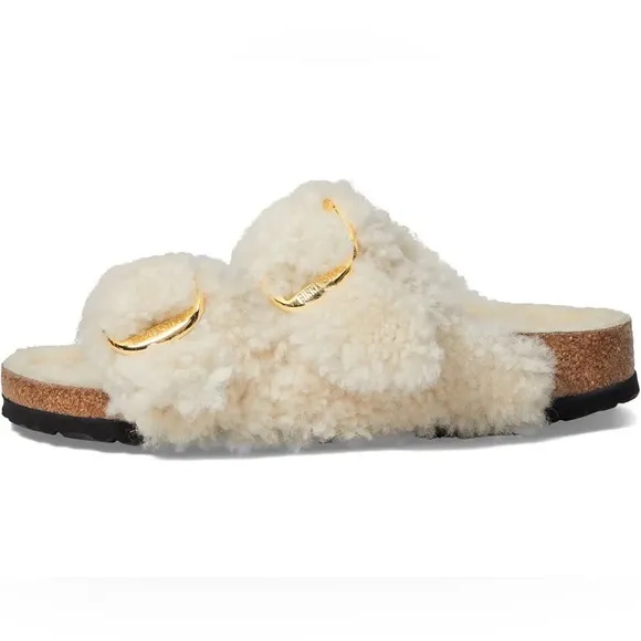 BIRKENSTOCK Arizona Big Buckle Teddy in Size 39 US 8-8.5