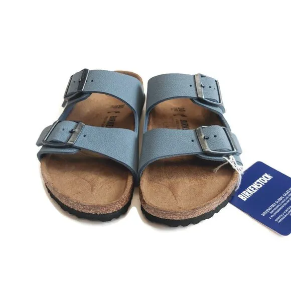 Birkenstock Arizona Birkibuc Sandals Kids Size US C 12 EU 30 Blue NARROW