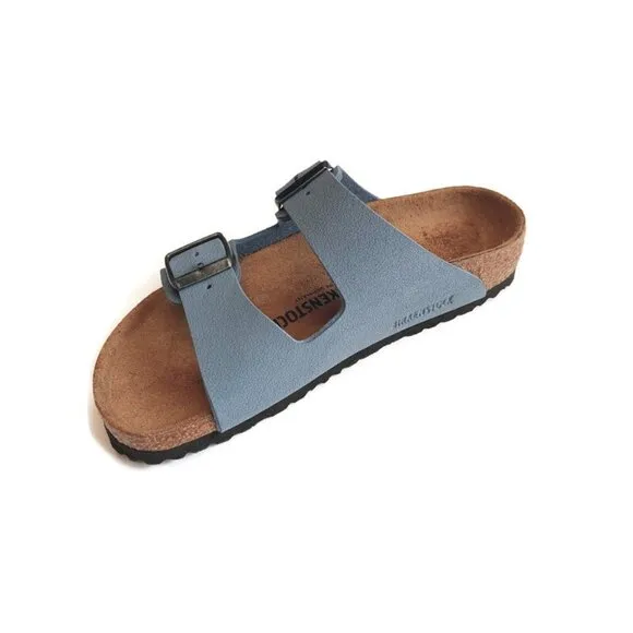 Birkenstock Arizona Birkibuc Sandals Kids Size US C 12 EU 30 Blue NARROW