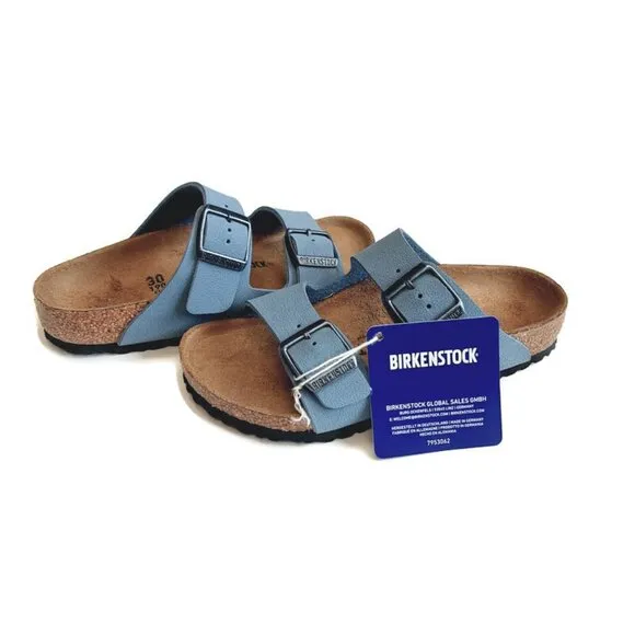 Birkenstock Arizona Birkibuc Sandals Kids Size US C 12 EU 30 Blue NARROW