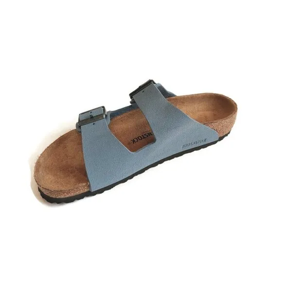 Birkenstock Arizona Birkibuc Sandals Kids Size US L 3 EU 34 Blue NARROW