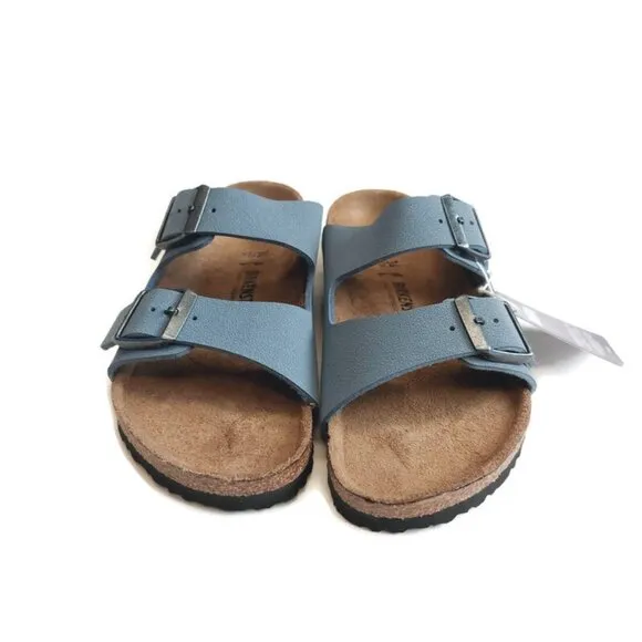 Birkenstock Arizona Birkibuc Sandals Kids Size US L 3 EU 34 Blue NARROW