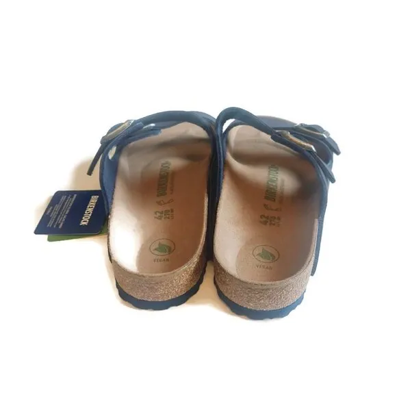 Birkenstock Arizona Birko-Flor Sandals Mens 9 Womens 11 Desert Dust Indigo Blue