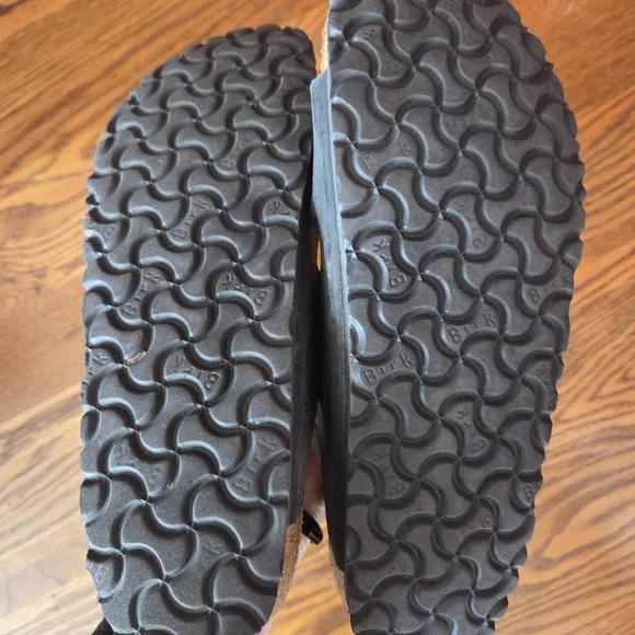 BIRKENSTOCK Arizona Black Soft Footbed Sandals Size 42