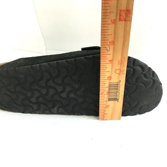 Birkenstock Arizona Black Suede Sandals Flip-Flop Size 44 (US 10.5)
