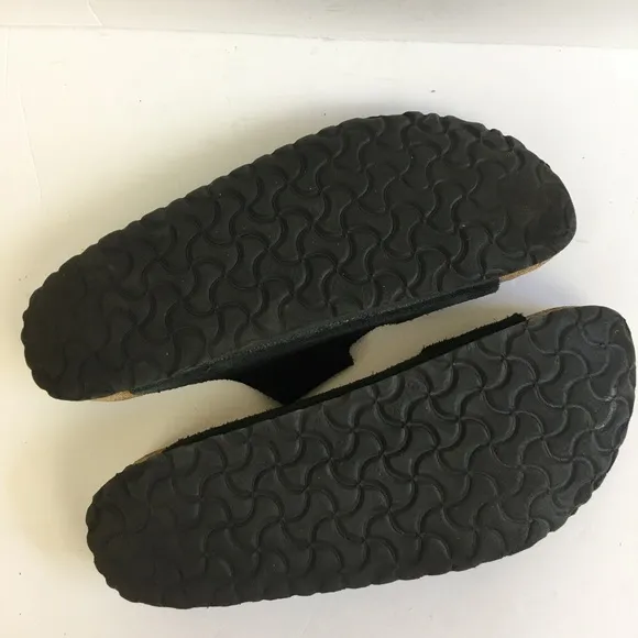 Birkenstock Arizona Black Suede Sandals Flip-Flop Size 44 (US 10.5)