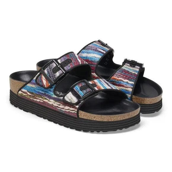 Birkenstock Arizona Flex Platform Multi-Turquoise NIB (Multiple Sizes)