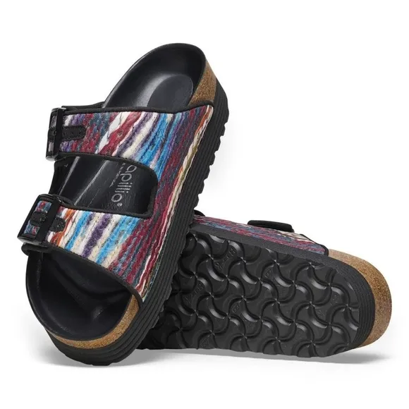 Birkenstock Arizona Flex Platform Multi-Turquoise NIB (Multiple Sizes)