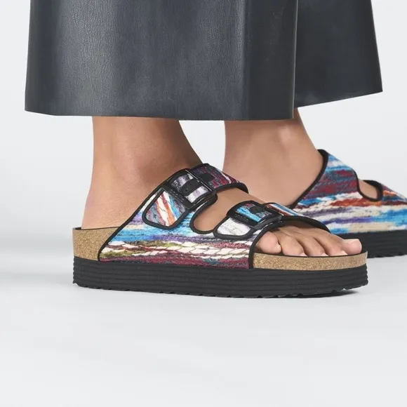 Birkenstock Arizona Flex Platform Multi-Turquoise NIB (Multiple Sizes)