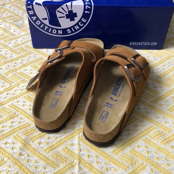 Birkenstock Arizona Mink Sandals with Adjustable Straps Narrow