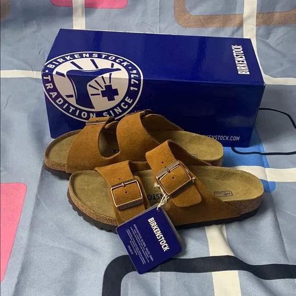 Birkenstock Arizona 😘Mink Sandals 😘with Two-Strap Design - Narrow