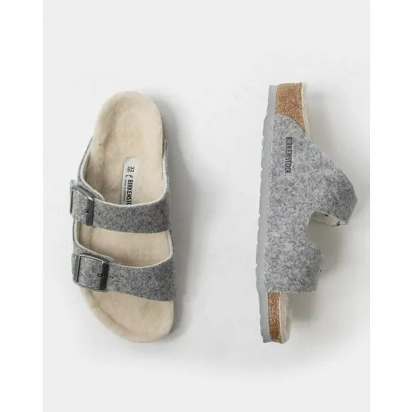 BIRKENSTOCK Arizona Rivet Girls Sandals Size 11 KIDS COLOR LIGHT GRAY NEW