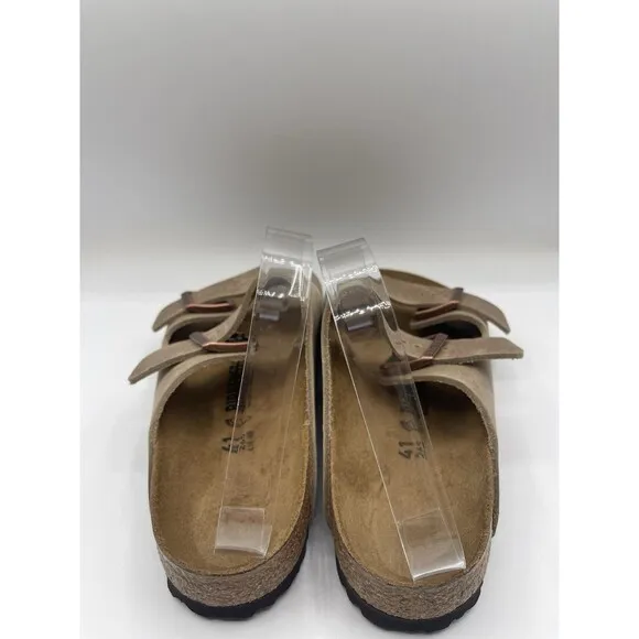 Birkenstock Arizona Sandals Unisex Brown Oiled Leather Comfy 10 US 41 New 4