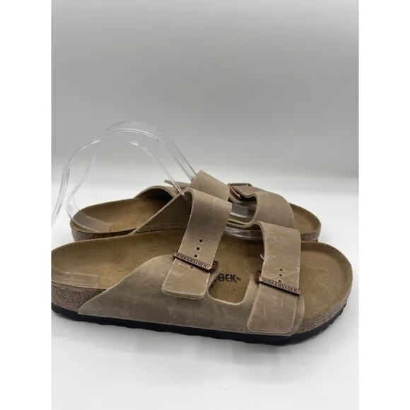 Birkenstock Arizona Sandals Unisex Brown Oiled Leather Comfy 10 US 41 New 4