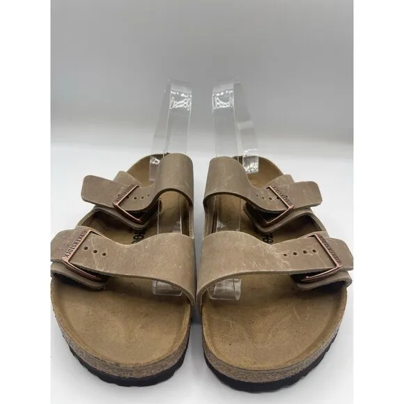Birkenstock Arizona Sandals Unisex Brown Oiled Leather Comfy 10 US 41 New 4
