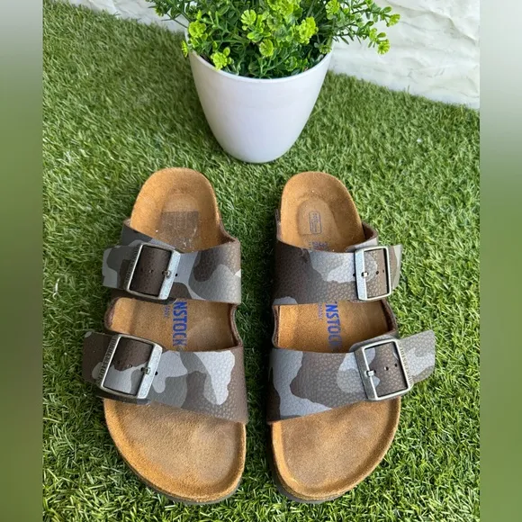 Birkenstock Arizona SOFT FOOTBED Camouflage Sandals Size 37 US 7 women